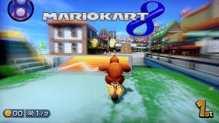 Mario Kart 8 Gameplay  Demo Wii U HD 3 New Tracks DKBike [upl. by Annawek112]