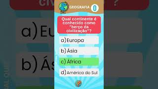 Quiz de Geografia Você Consegue Acertar Todas 🌎 [upl. by Eirruc]