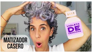 ME MATIZO LAS CANAS CON VIOLETA DE GENCIANA Gray hair [upl. by Ahselyt]