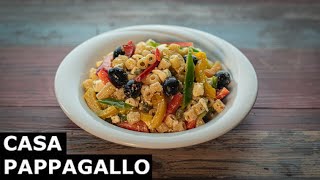 Insalata fredda di pasta con peperoni e feta S3  P124 [upl. by Suhcnip]