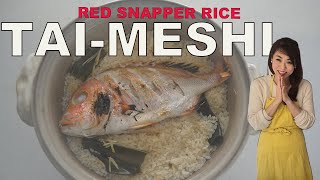 TAIMESHI RED SNAPPER RICE  Japanese Traditional Celebratory dish EP274 [upl. by Darwen904]