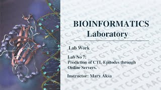 Lab No 7  Prediction of CTL Epitopes through Online Server [upl. by Ecirtnahc]