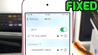 How To Fix any iPod Touch that WONT Connect To WiFi  Full Tutorial FIX WiFi Not Working on iPod [upl. by Tia]