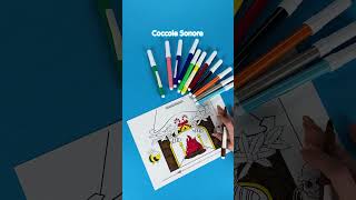 🖍 Colora il camino della Befana  Coccole Sonore shorts [upl. by Ambert]