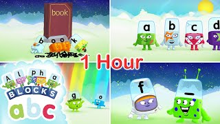 Spend 1 Hour In Alphaland  Phonics for Kids  Learn To Read  Alphablocks [upl. by Marlette]