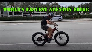 WORLDS FASTEST Aventon ELECTRIC BIKE by Elecruiser eBike Shop in Boca Raton Florida shorts [upl. by Zonda]