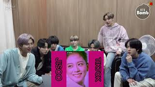 Bts reaction to BLACKPINK JISOO TIKTOK edits part2 [upl. by Shirline]