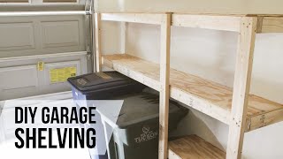 DIY Garage Shelves  Howto [upl. by Eniale790]