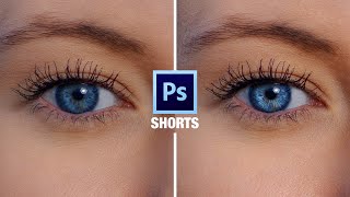 Shorts Tuto Photoshop  La retouche des yeux [upl. by Nilson]