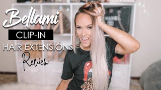 Bellami 20quot Clip In Hair Extensions Ash Blonde 60 Review [upl. by Roddy]