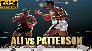 Muhammad Ali vs Floyd Patterson  KNOCKOUT Boxing Fight Color Edition  4K Ultra HD [upl. by Nova]