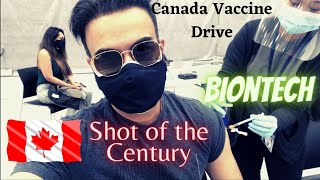 Finally got the SHOT of the Century  Canada Vaccination Drive  Life in Canada [upl. by Edrei]