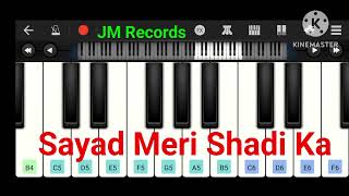 Sayad Meri Shadi Ka Khayal  Lata Mangeshkar Hindi Song Easy Piano 🎹 Tutorial By JM Records [upl. by Galen]