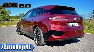 619HP BMW iX M60  REVIEW on AUTOBAHN by AutoTopNL [upl. by Nuawaj201]