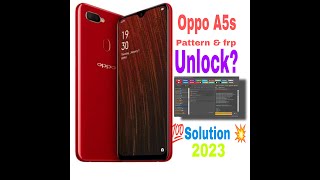 Oppo A5s pattern And frp by unlock tool 2023 [upl. by Sib269]