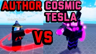 Author vs cosmic Tesla who will win super box siege defense [upl. by Anihpesoj]