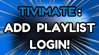 How To Add Playlist to Tivimate [upl. by Boyd]