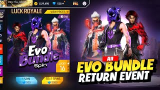 All Evo Bundle Return Event Free Fire  New Event Free Fire Bangladesh Server  Free Fire New Event [upl. by Tirrell]