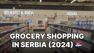 Going to a supermarket in Šabac Serbia 🇷🇸 Vlog [upl. by Sinnylg30]