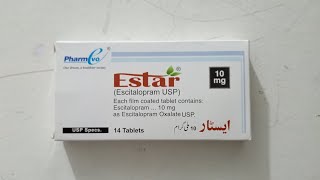 Estar  Escitalopram 10 mg Tablets price in Pakistan Estar 10 mg uses [upl. by Atirac]