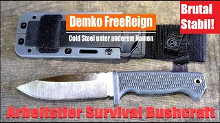 Demko Freereign I Cold Steel I Arbeitstier I brutal stabil I Cooler Allrounder untermesserung [upl. by Sholeen889]