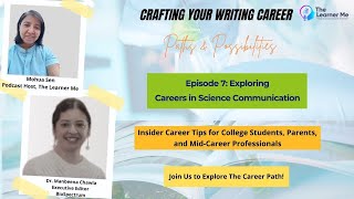 Exploring Careers in Science Communication [upl. by Nylirret]