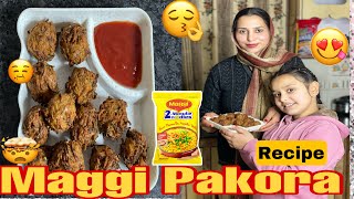 Maggi Pakora Recipe  gursiratcheema [upl. by Ataynik]