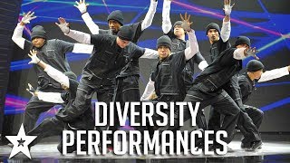 ALL FULL Diversity Performances on Britains Got Talent  Got Talent Global [upl. by Kolnick676]