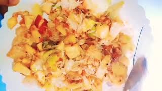 স্পেশাল সালাদ রেসিপি।। mixed fruit saladfruit salad [upl. by Hedy492]