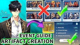 DO THIS TO MAKE OP ARTIFACTS  ARTIFACT CREATION AND REROLL EVENT GUIDE [upl. by Packer]