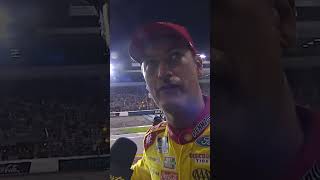 Joey Loganos Richmond postrace interview shorts nascar nascarhighlights [upl. by Hamrah929]