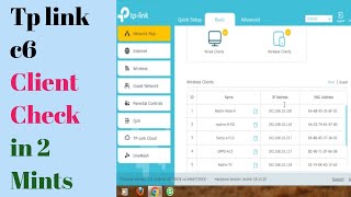 Wifi Se Kitne Devices Connected Hai  How To Check Active Client list in tp Link Router C6 [upl. by Nahtnhoj]