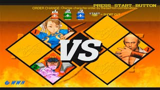 Capcom VS SNK 2 ChunLi and Bison arcade mode [upl. by Player]