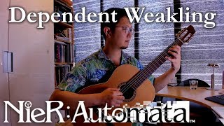 NIER AUTOMATA Dependent Weakling Eve Battle Theme  Solo guitar wtabs [upl. by Moazami]