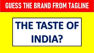 Guess The Brand By The Taglines  Slogan Quiz [upl. by Yelsel]