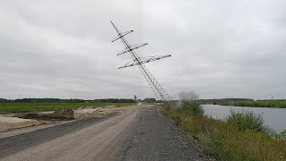 Sprengung Strommast in Haltern am 17092024 [upl. by Ymorej]