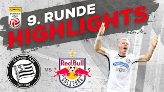 SK Puntigamer Sturm Graz  FC Red Bull Salzburg 9 Runde ADMIRAL Bundesliga 202425 [upl. by Enyedy]