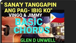 SANAY TANGGAPIN ANG PAG IBIG KO EASY CHORDS GUITAR TUTORIAL AprilBoys vingoandjimmy [upl. by Lrigybab23]