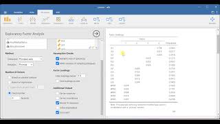 Exploratory Factor Analysis using JAMOVI [upl. by Dulcinea]