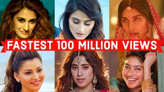 Top 50 Fastest Indian Songs to Reach 100 Million Views on Youtube fastest 100 million views songs [upl. by Jilli]