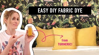 Easy DIY Fabric Dye  Natural Dye Using Spices In Your Cabinet [upl. by Ihcego119]