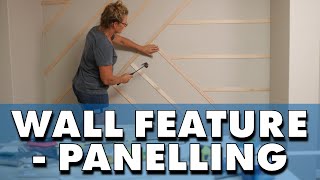 How To Build a Feature Wall Panel  Mitre 10 [upl. by Malca]