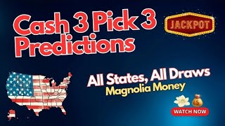 Cash 3 Pick 3 Predictions 111024 Lottery Numbers Any State or Country  Winning Strategy [upl. by Leonid]