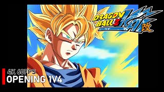 Dragon Ball Z Kai  Opening 1 V4 4K 60FPS  Creditless Opening Latino [upl. by Hannon87]