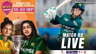 Live  Pakistan Women vs South Africa Women  2nd T20I 2024  PCB  M3X1A [upl. by Adila]