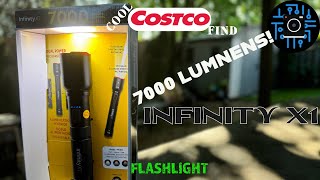 Infinity X1 7000 Lumens Flashlight  Cool Costco find flashlight 4k infinity costco [upl. by Dorothea478]