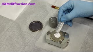 XRD Sample Preparation  Back Loaded Sample Holder  Xray Diffraction [upl. by Schaab]