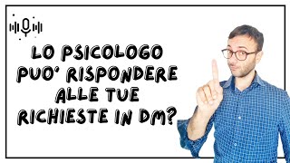 Lo psicologo può rispondere ai messaggi privati  Gabriele Vittorio [upl. by Andie]