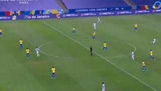 Gol de Di María a Brasil  Relato de Pablo Giralt Copa America Brasil 2021  Argentina 1  0 Brasil [upl. by Airbma332]