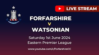 REPLAY  Forfarshire v Watsonian  Eastern Premier League  Saturday 1st June 2024 [upl. by Nethsa]